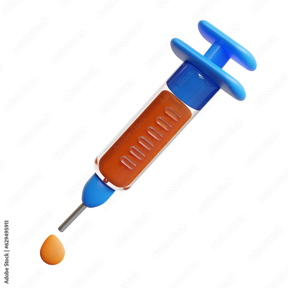 3D Syringe Medical concept high quality render illustration 3D Syringe Medical concept high quality render illustration