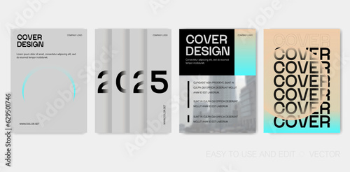 Minimal style  covers with colorful, geometric shapes. Modern wallpaper design for social media, idol poster, banner, flyer.