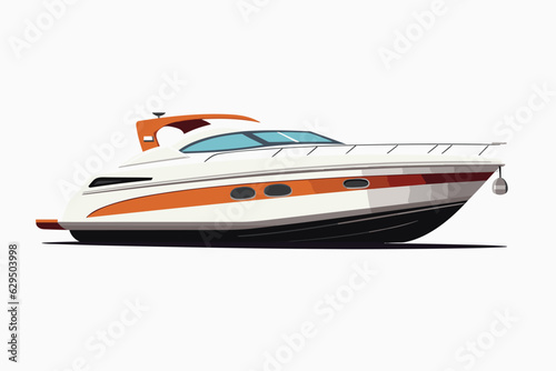 new boat vector flat minimalistic isolated illustration