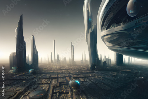 Future city. Generative AI