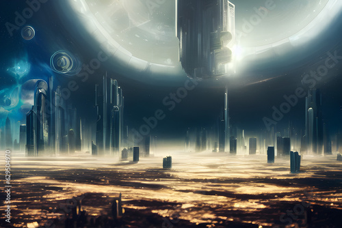 Future city. Generative AI