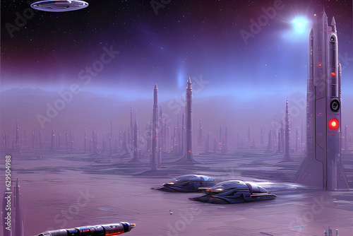 Future city. Generative AI