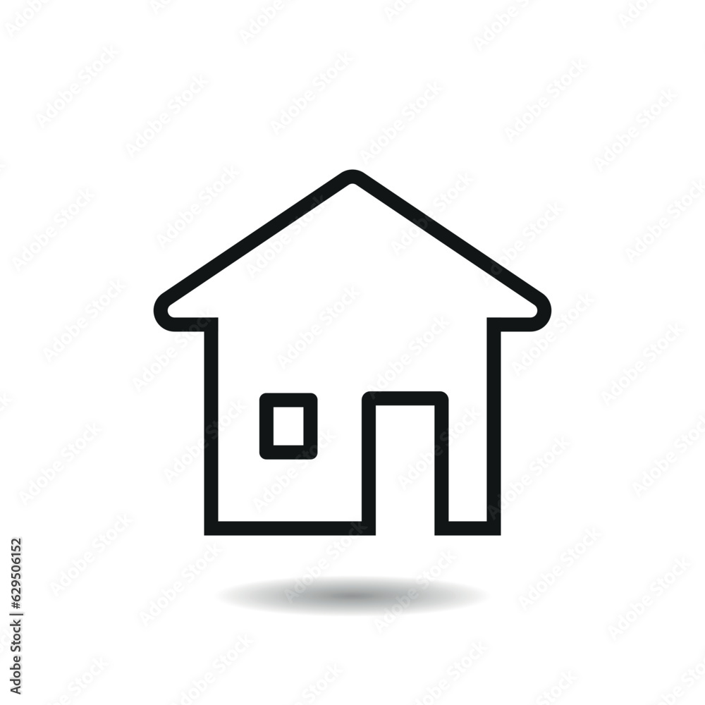 House icon vector illustration. Icon home on isolated background. Building sign concept. House icon vector illustration. Icon home on isolated background. Building sign concept.