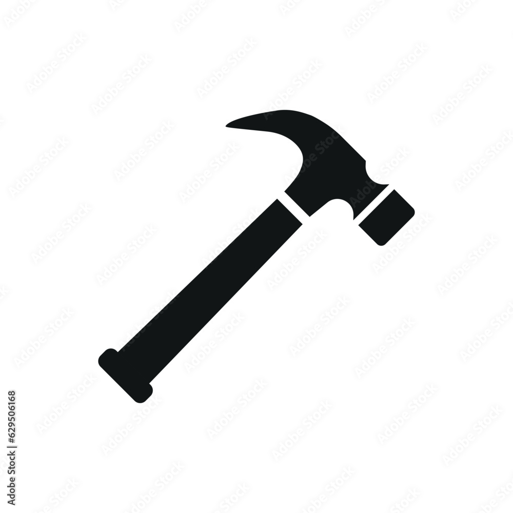 Hammer icon vector illustration. Symbol hammer on isolated background. Construction sign concept. Hammer icon vector illustration. Symbol hammer on isolated background. Construction sign concept.
