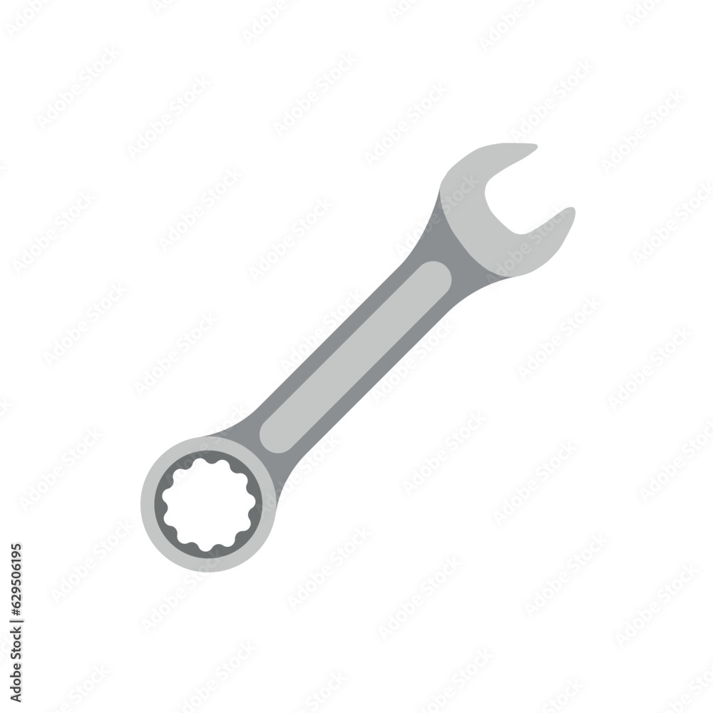 custom made wallpaper toronto digitalSpanner icon vector illustration. Symbol wrench on isolated background. Construction sign concept.
