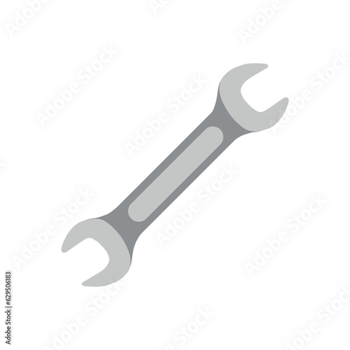 Spanner icon vector illustration. Symbol wrench on isolated background. Construction sign concept.
