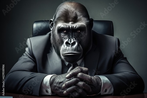 Gorilla in a business suit.
