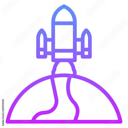 Rocket Earth Icon