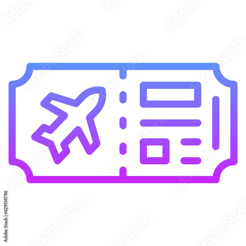 Flight Ticket Icon