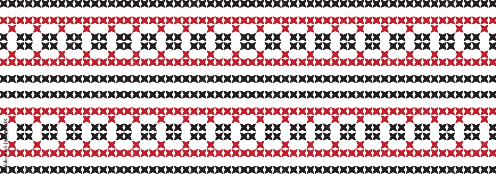 embroidered cross-stitch ornament national pattern Ukrainian Slavic. embroidered cross-stitch ornament national pattern Ukrainian Slavic.