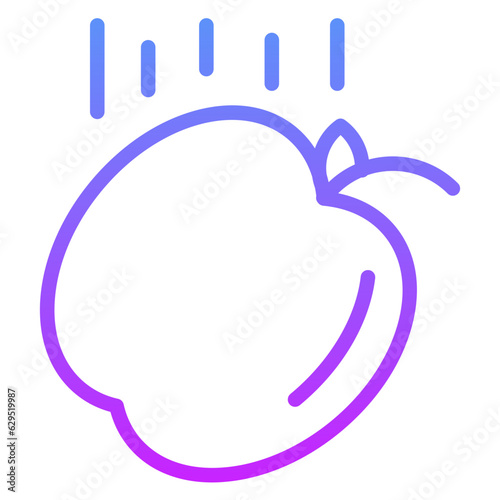 Falling Apple Icon