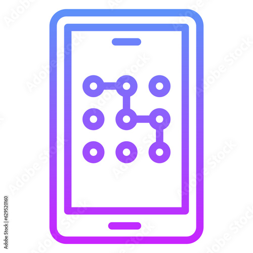 Mobile Pattern Lock Icon