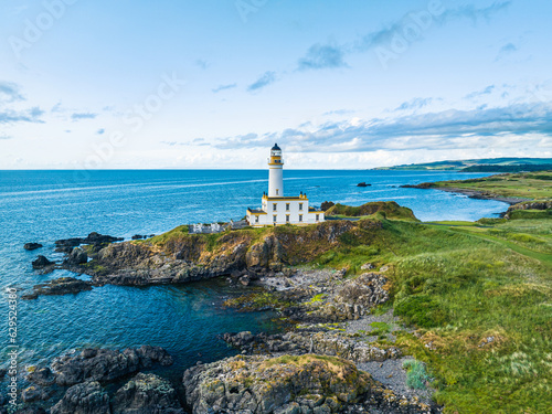 Turnberry Lighthouse, Turnberry Point Lighthouse, Trump Turnberry Golf Resort, South Ayrshire Coast, Scotland, UK photo