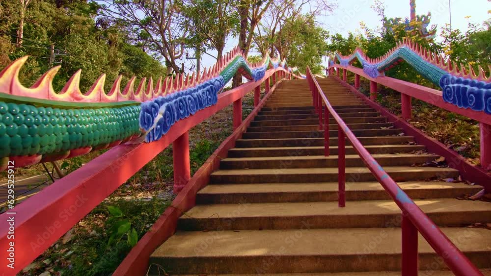 Chinese buddist temple on island Koh Chang. Concept traditional history religion asia culture Buddha, buddhism wat architecture building. Travel Asia sacred pray tourism. Buddhist asian siam history Chinese buddist temple on island Koh Chang. Concept traditional history religion asia culture Buddha, buddhism wat architecture building. Travel Asia sacred pray tourism. Buddhist asian siam history
