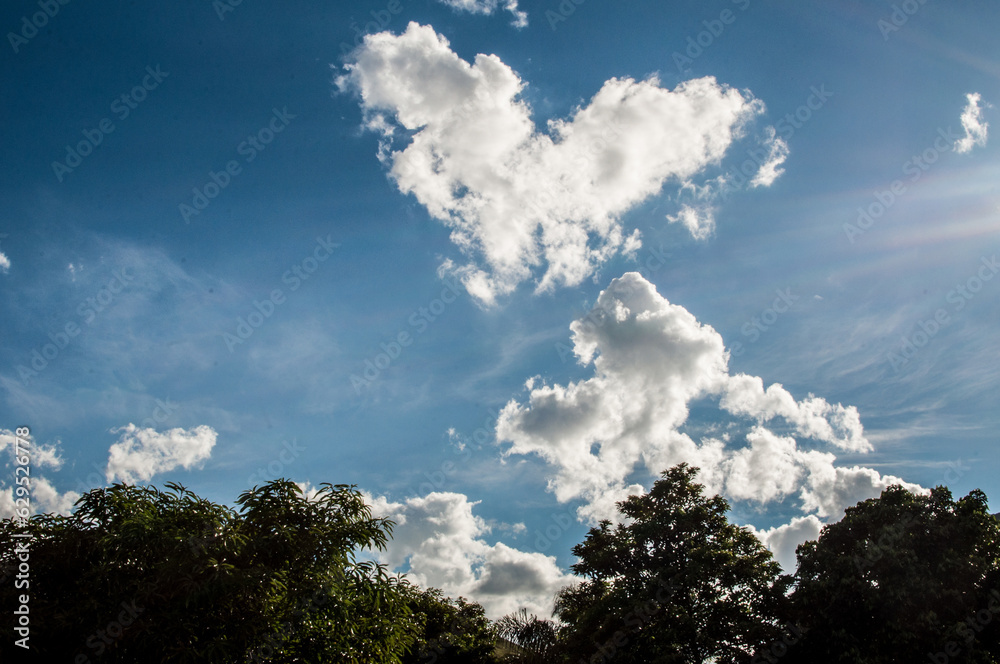 Photo of a heart shaped cloud