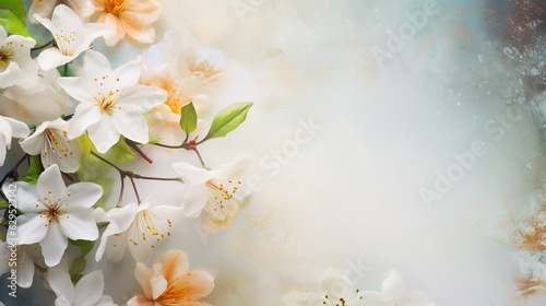 floral background loral and leaf card. For banners, posters, invitations, etc. © Amir