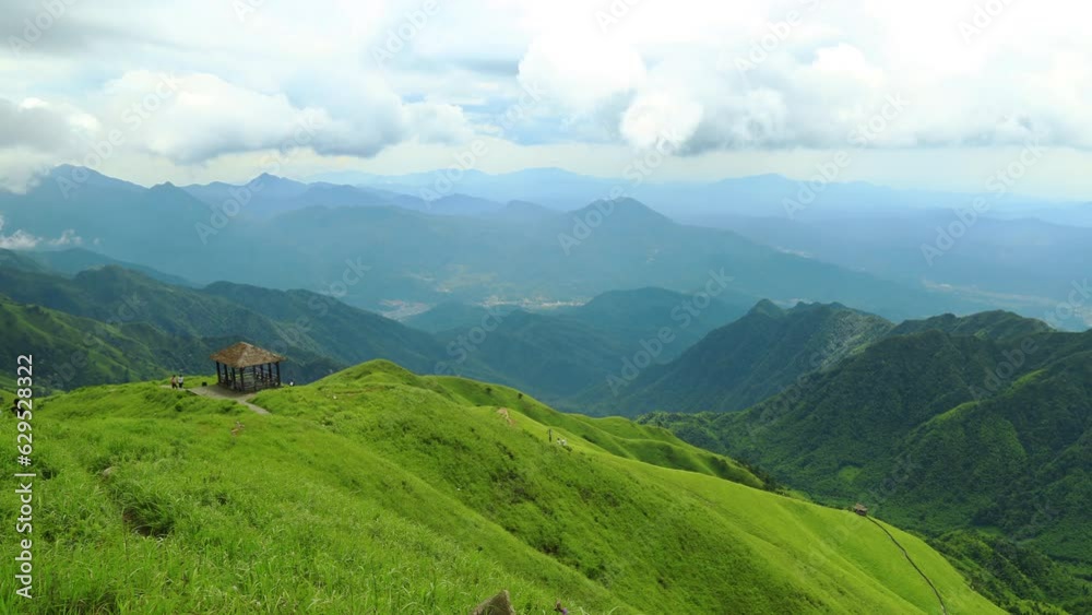 time lapse of Wugongshan Mountain alpine meadow and clouds, Jiangxi province, China. time lapse of Wugongshan Mountain alpine meadow and clouds, Jiangxi province, China.