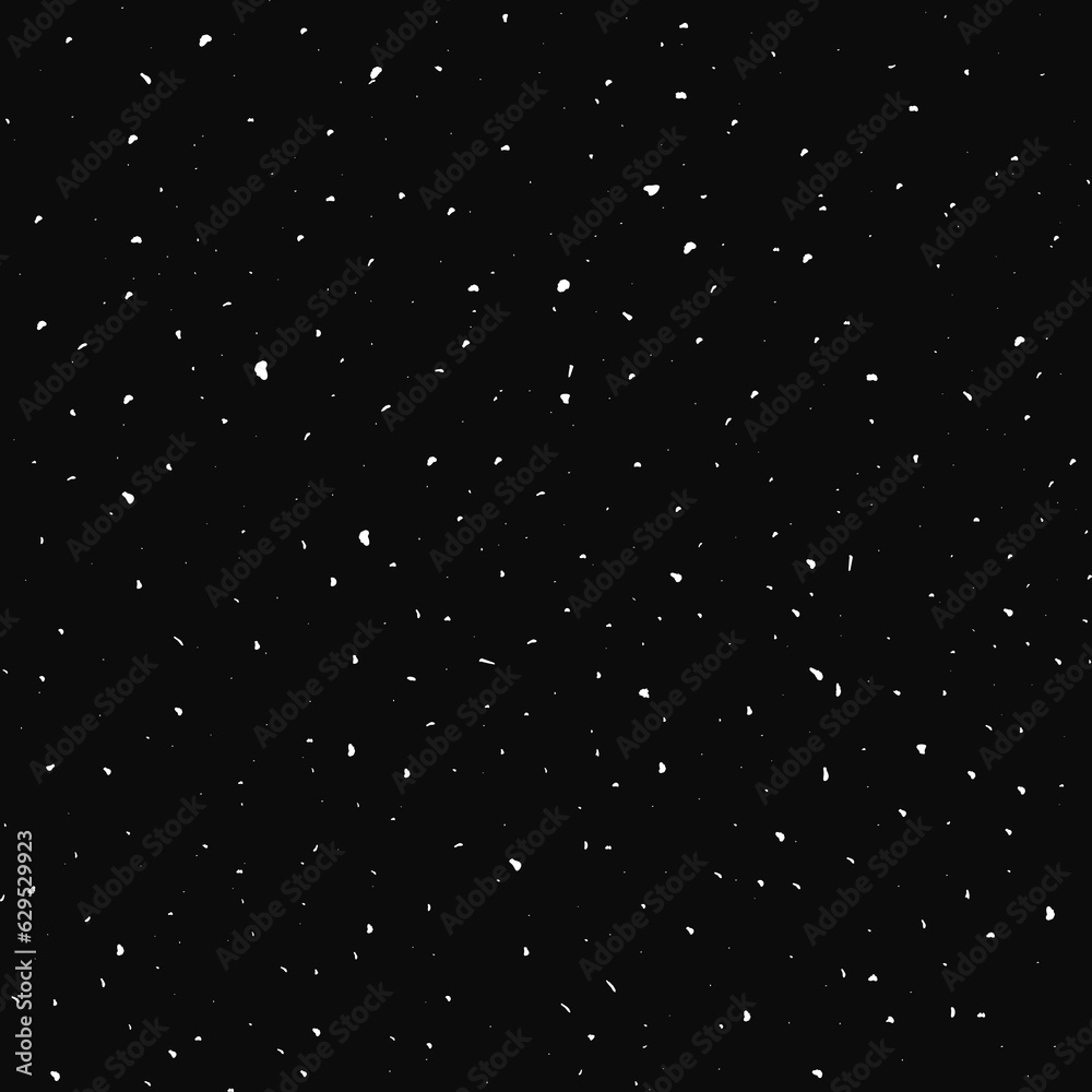Black Space White Star Particles Background Vector Illustration