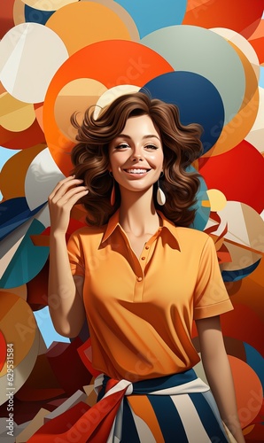 Glamour fashion portrait of...