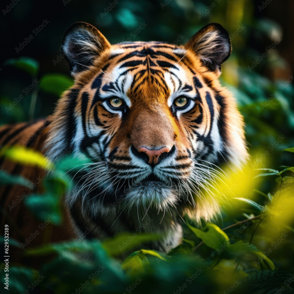 Tiger, Wildlife Photography, Generative AI Tiger, Wildlife Photography, Generative AI