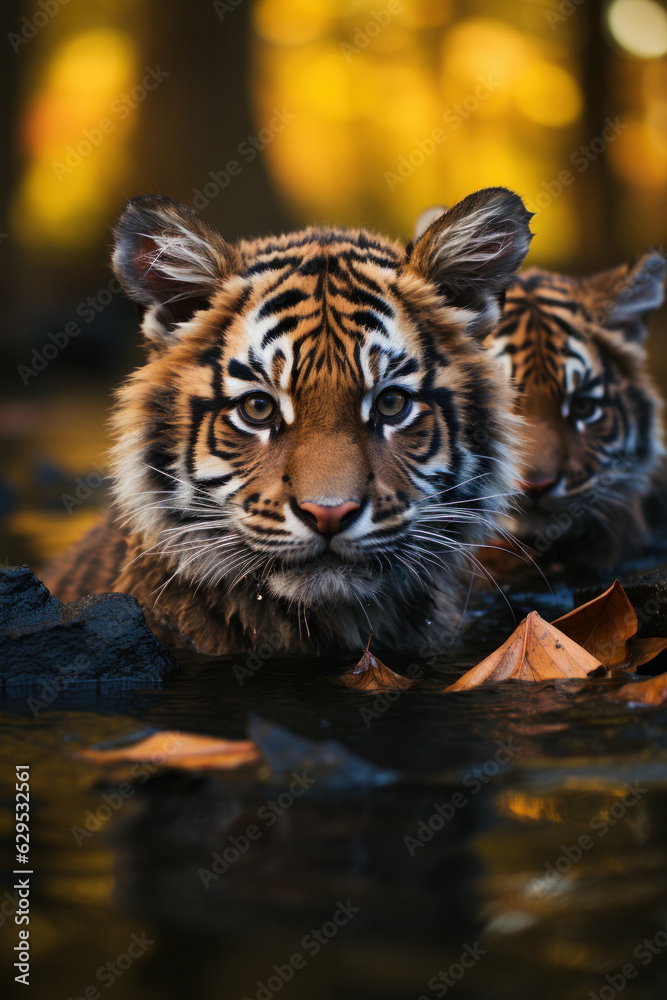 Tiger, Wildlife Photography, Generative AI Tiger, Wildlife Photography, Generative AI