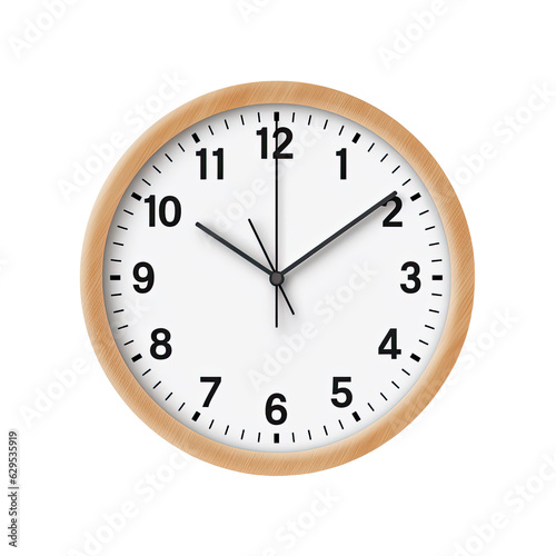 Clock Icon Indicating Time isolated on transparent background. Generative AI.