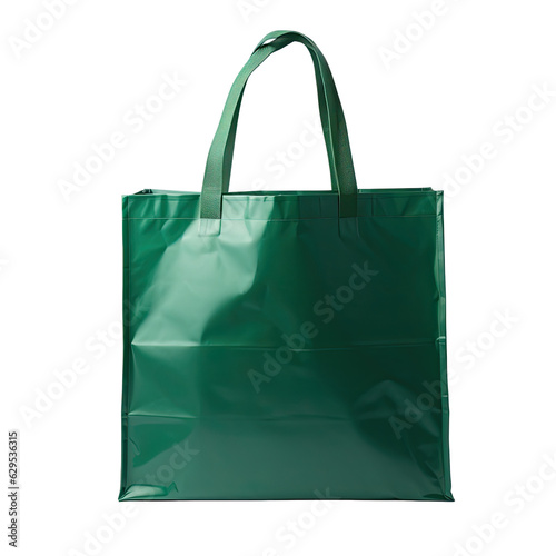 Water-resistant Shopping Bag Made of Nylon isolated on transparent background. Generative AI.