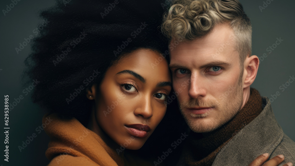 Beyond Labels: Portrait of an Interracial Couple Defying Stereotypes and Embracing Their Unique Love Beyond Labels: Portrait of an Interracial Couple Defying Stereotypes and Embracing Their Unique Love
