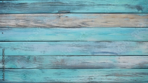Generative AI : Icy Blue and Mint Green soft old wood surface as background