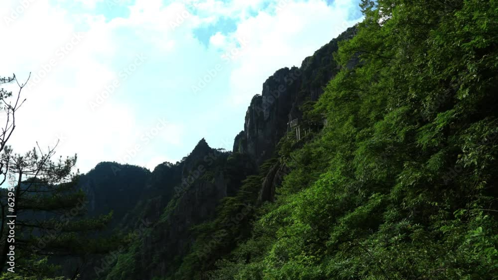 time lapse of Yangshimu Mountains, Jiangxi province, China. time lapse of Yangshimu Mountains, Jiangxi province, China.