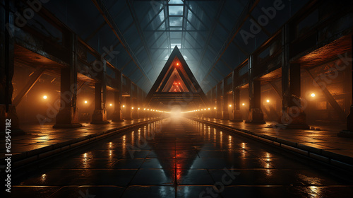 Triangular tunnel backgroundl © Ziyan Yang
