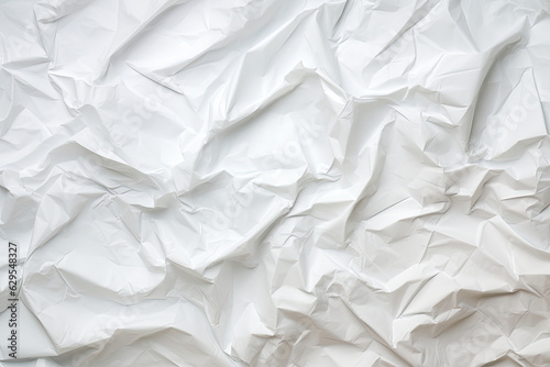 Detailed Crumpled Paper Texture. Generative AI