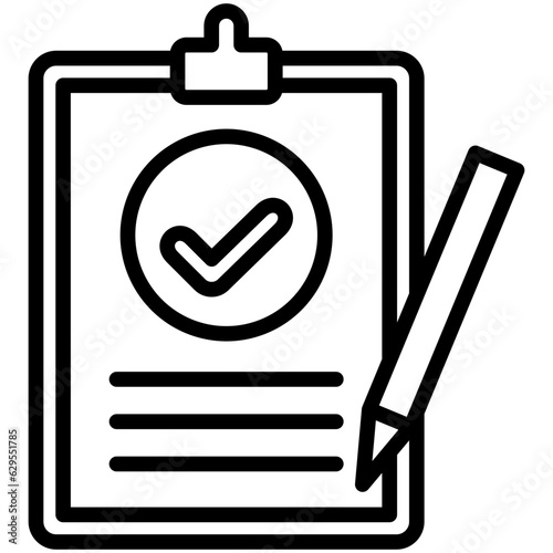 quality control icon often used in design, websites, or applications, banner, flyer to convey specific concepts related to project management.