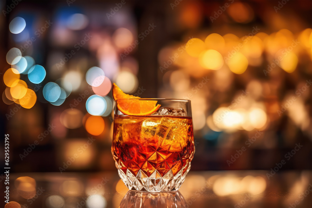 cocktail a glass on background cocktail a glass on background