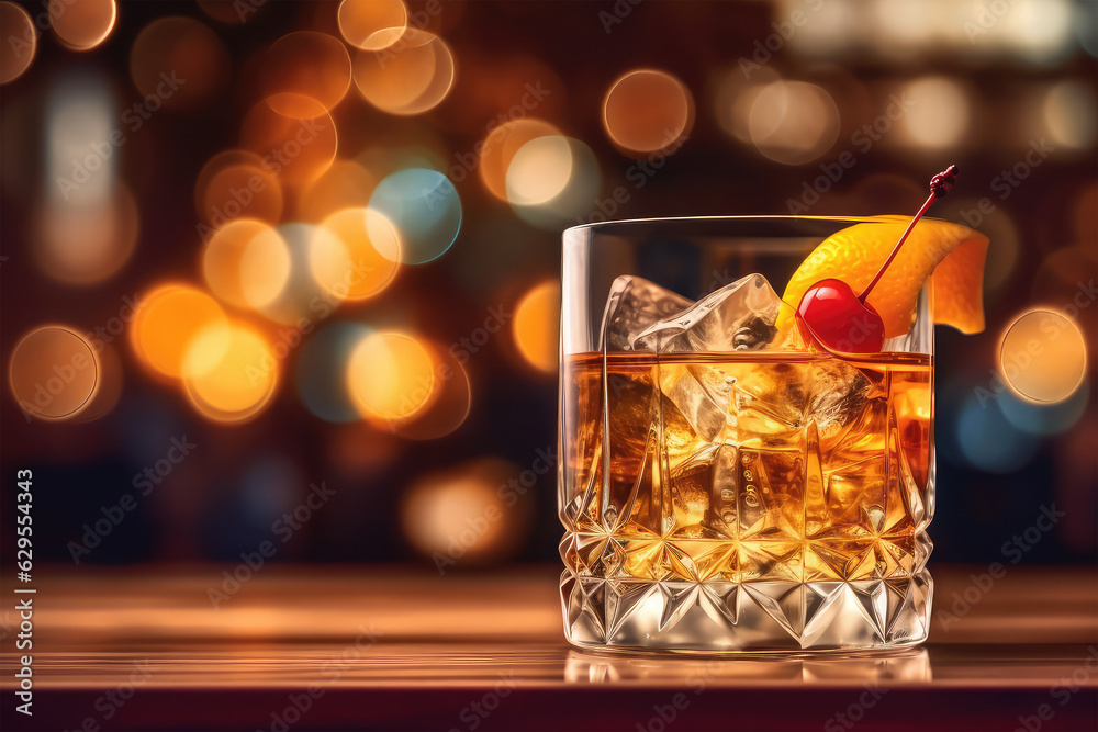 cocktail a glass on background cocktail a glass on background