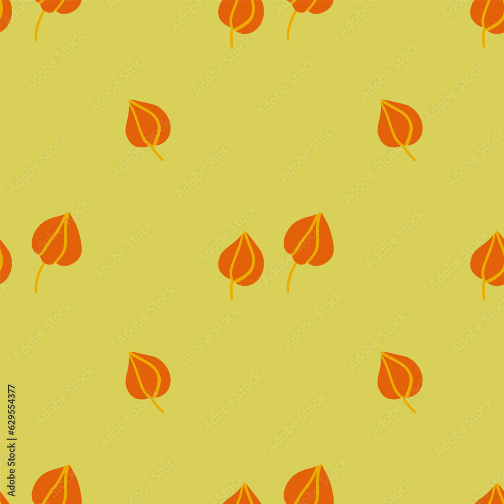 Autumn seamless pattern design. Repeat design with autumn thematics elements
