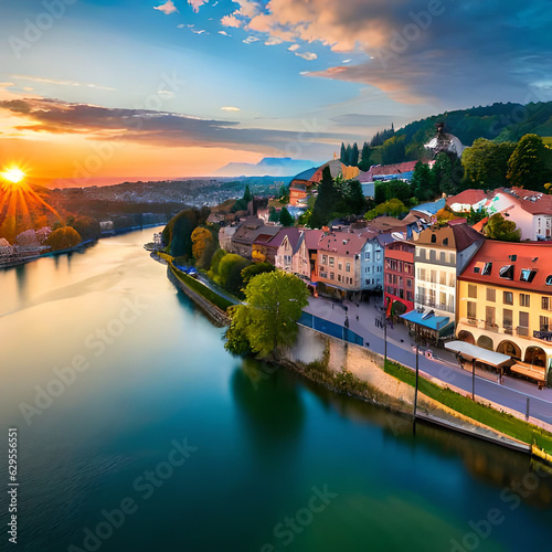 Wallpaper Mural view of the river arno Torontodigital.ca
