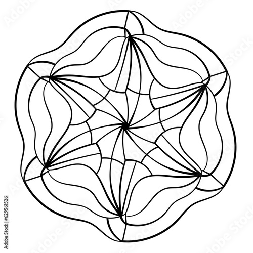 Abstract doodle ornament. Vector design element.
