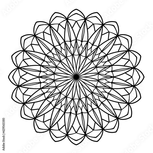 Abstract doodle ornament. Vector design element.