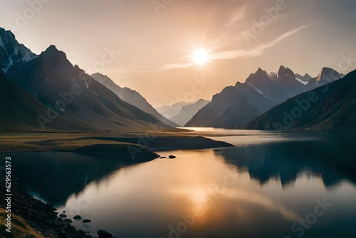 sunrise over the lake © Abubakr