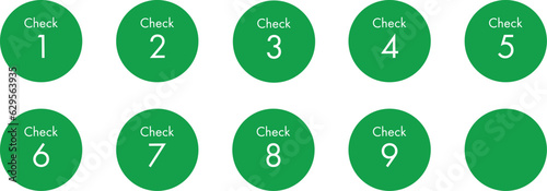 Check　数字のアイコン（ラベル）