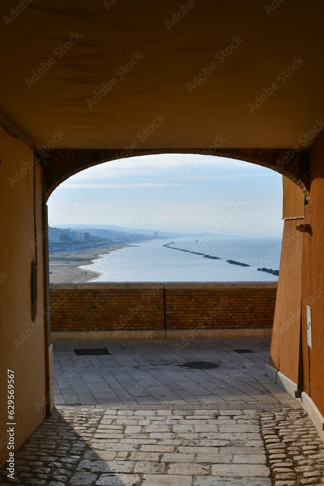 Obraz premium The village of Termoli in Molise, Italy.