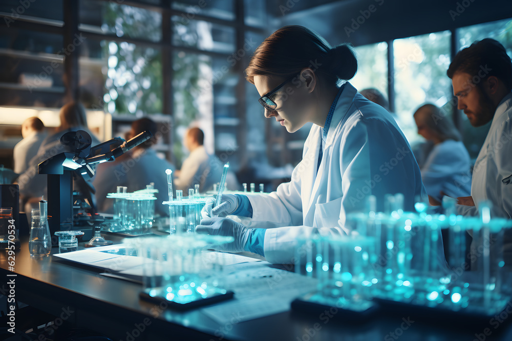 woman scientist search for cancer cure ai generated art woman scientist search for cancer cure ai generated art