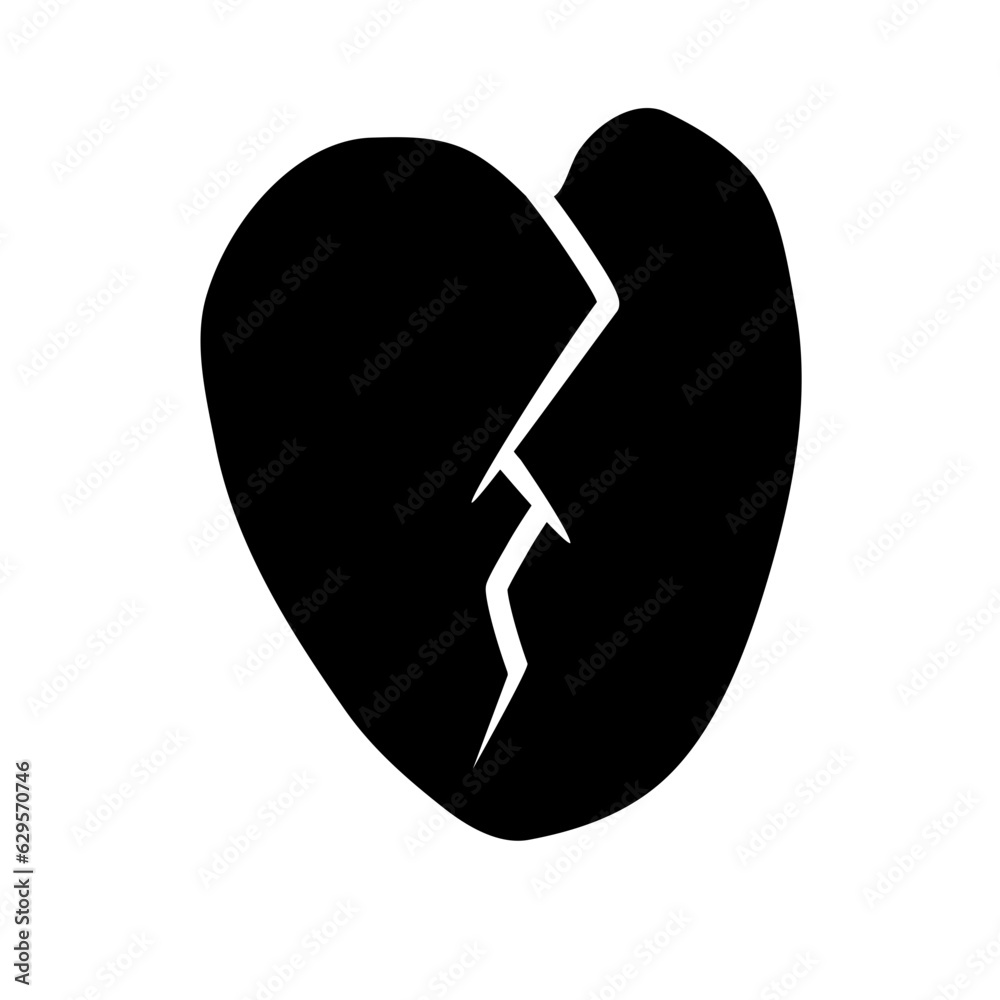 broken heart icon broken heart icon