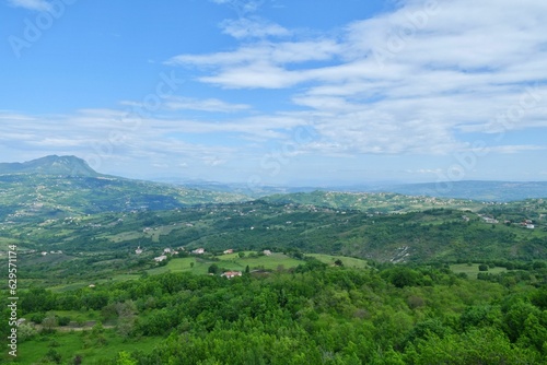 The village of Nusco in Campania, Italy. photo