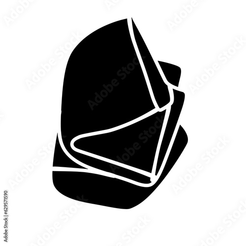 towel silhouette icon