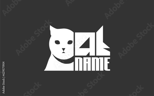 CAT LOGO WITH THE INITIALS OF CAT LETTERS