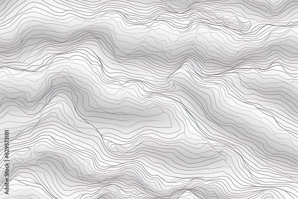 The black on white contours vector topography The black on white contours vector topography