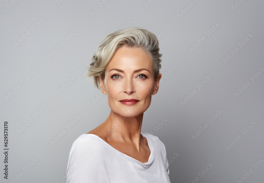 Fototapeta premium a beautiful and confident woman in her 50s