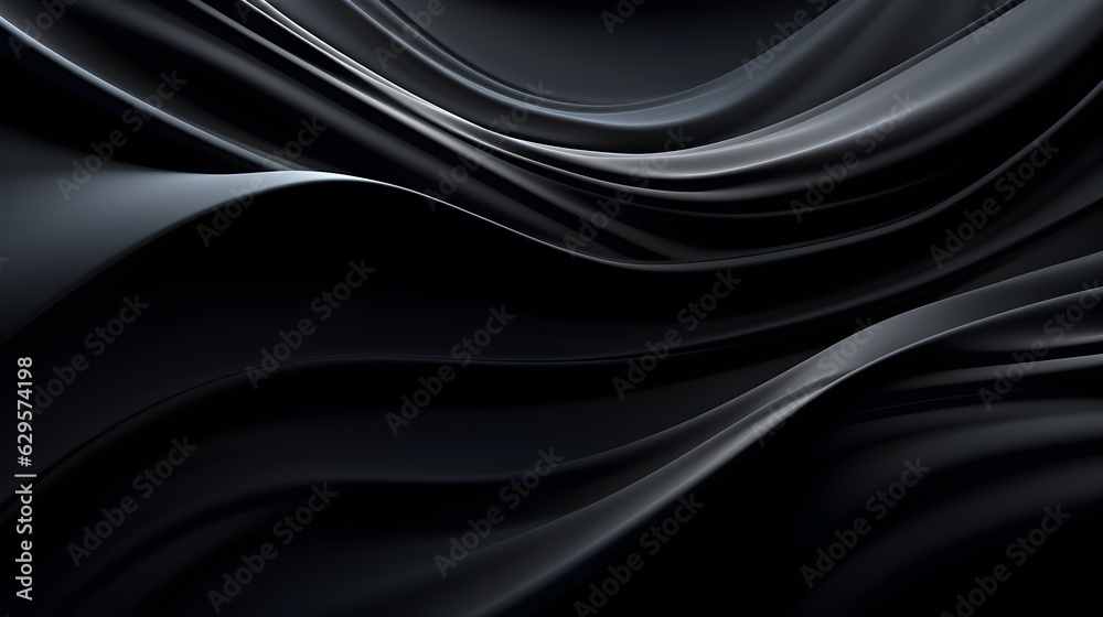Black silk texture created with Generative AI technology Black silk texture created with Generative AI technology